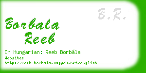 borbala reeb business card