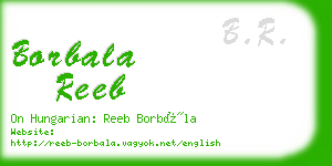 borbala reeb business card